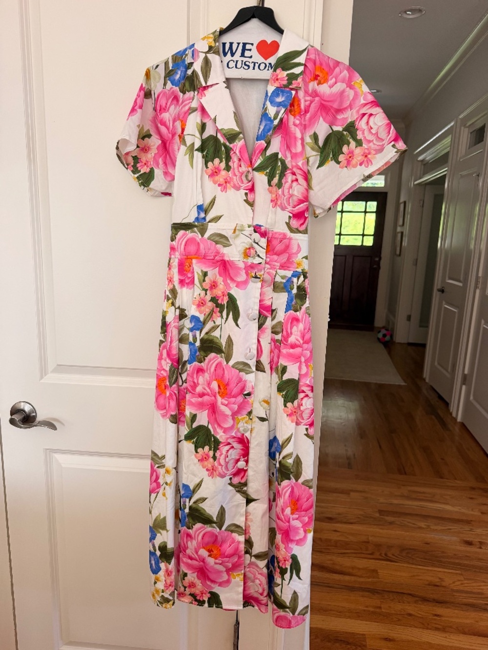 Hermoza Blooming in Breeze Floral A-Line and Waist Defining Dress - Size S